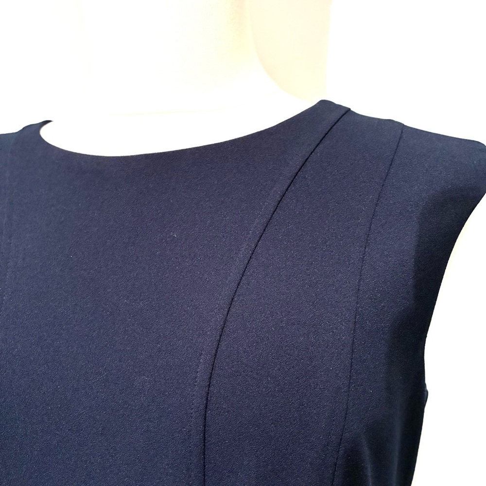 Vince Camuto Navy Midi Dress, Size 12 - Picture 2 of 8